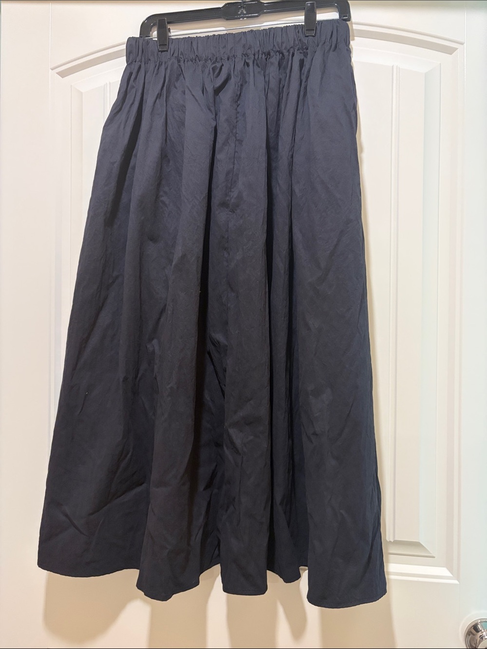 Tahari Black Maxi Skirt with Elastic Waist